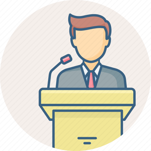 Speaker, speech, lecture, podium, talk icon - Download on Iconfinder