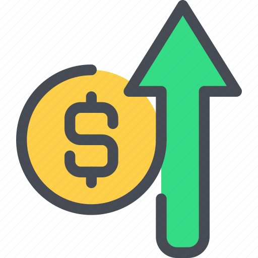 Arrow, bank, business, finance, growth, money, up icon - Download on Iconfinder