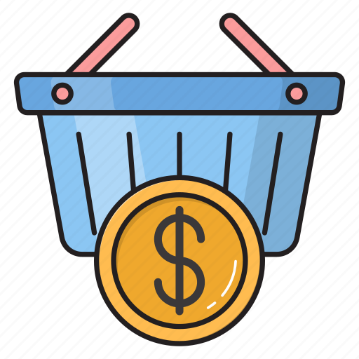 Cart, coins, dollar, money, trolley icon - Download on Iconfinder