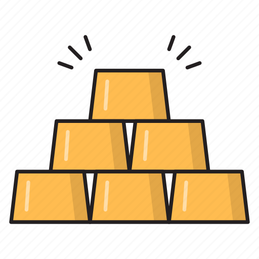 Brick, finance, gold, ingot, saving icon - Download on Iconfinder