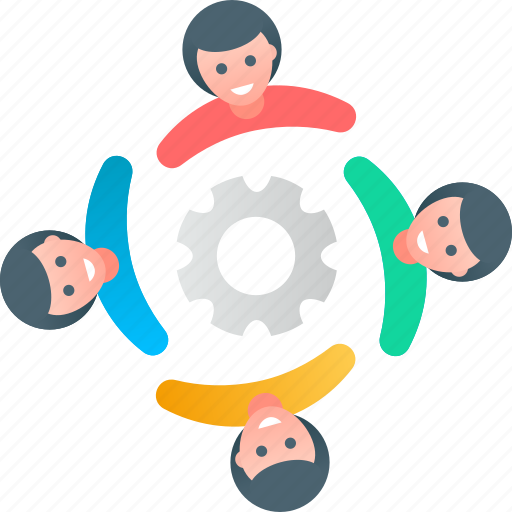 Gear, network, process, support, team, teamwork, users icon - Download on Iconfinder