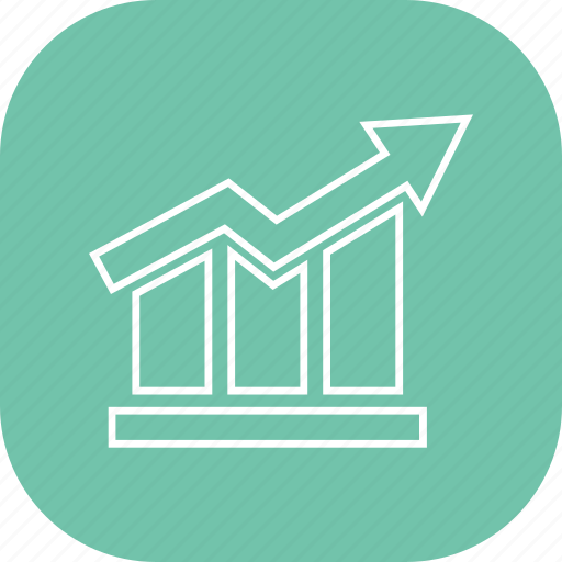 Arrow, bar, business, graph, growth, report icon - Download on Iconfinder