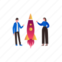 rocket, startup, business, boost, workers
