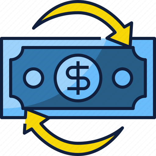 Cash, cash flow, money flow, money, finance, investment, dollar icon - Download on Iconfinder