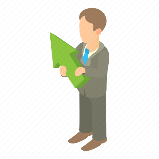 Arrow, business, businessman, cartoon, person, success, up icon - Download on Iconfinder