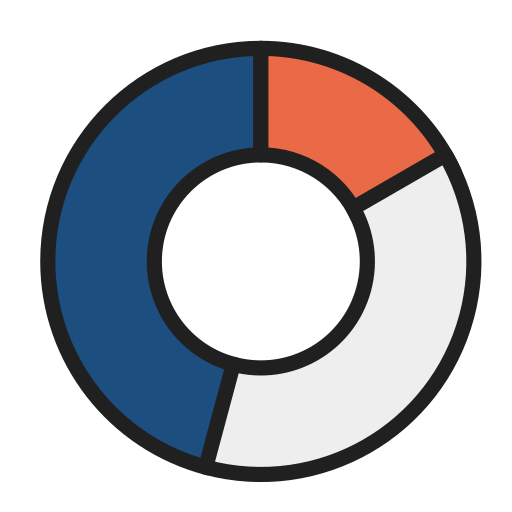 Donut, chart, business, analytics, statistics icon - Free download