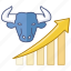bull market, economics, financial, growth, increasing, market, strong 
