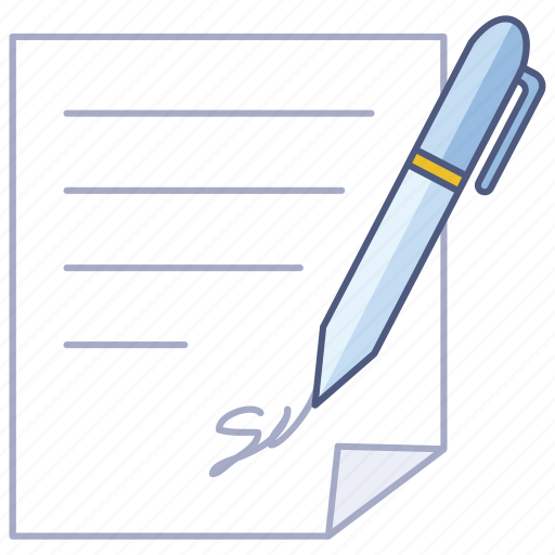 Agreement, business, contract, letter, permission, signature, signed icon - Download on Iconfinder