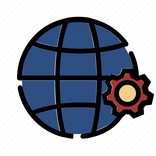Setting, global, business, gear, international, service icon - Download on Iconfinder
