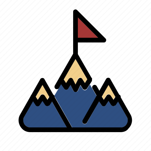 Target, mountains, mission, business, goal, vision icon - Download on Iconfinder