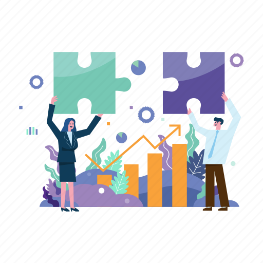 Jigsaw, jigsaw puzzle, business, strategy, team, people, finance illustration - Download on Iconfinder