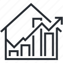 business, construction, market, pixel icon, planning, real estate, thin line
