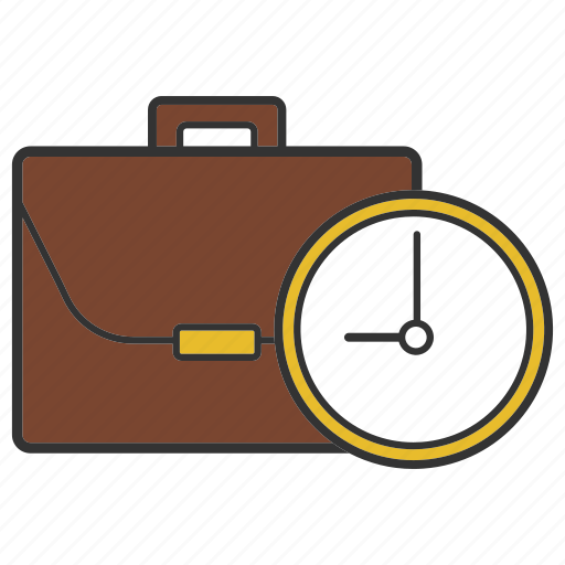 Business schedule, deadline, documents, portfolio, suitcase, time, timer icon - Download on Iconfinder