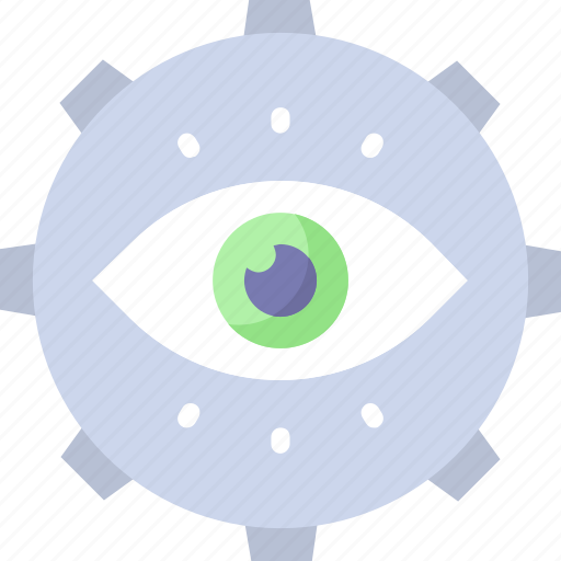 Cog, cogwheel, execution, eye, gear, monitor, performance icon - Download on Iconfinder