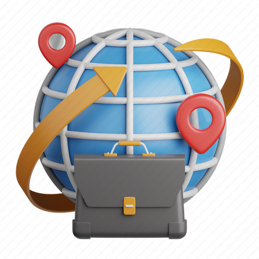 Global, business, communication, network, globe, connection, networking 3D illustration - Download on Iconfinder