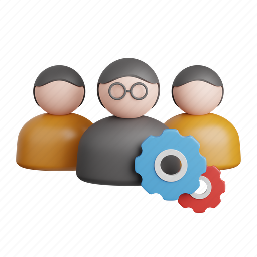Team, management, manager, teamwork, partnership, group, cooperation 3D illustration - Download on Iconfinder