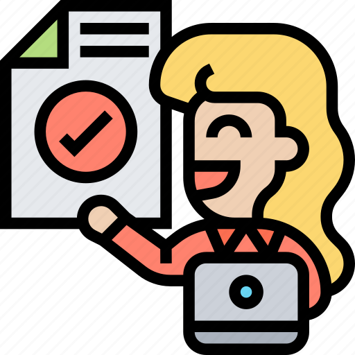 Fraud, audit, accountant, examination, approval icon - Download on Iconfinder