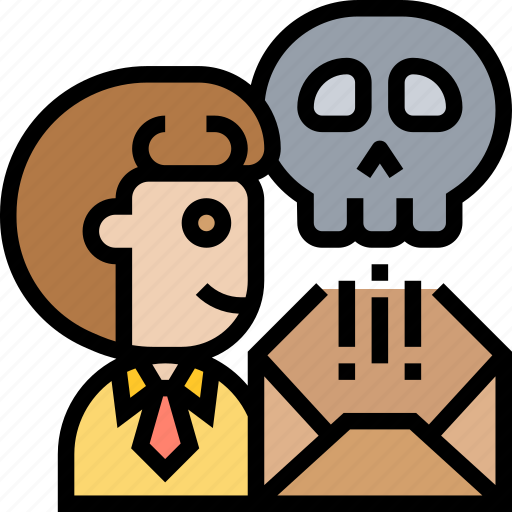 Threatening, message, letter, warning, harassment icon - Download on Iconfinder