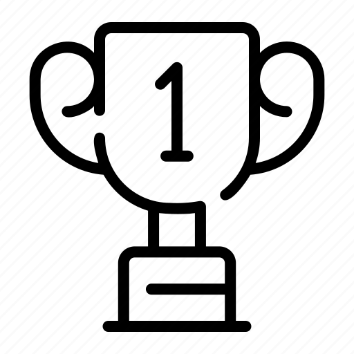 Trophy, first, place, prize, sports, and, competition icon - Download on Iconfinder