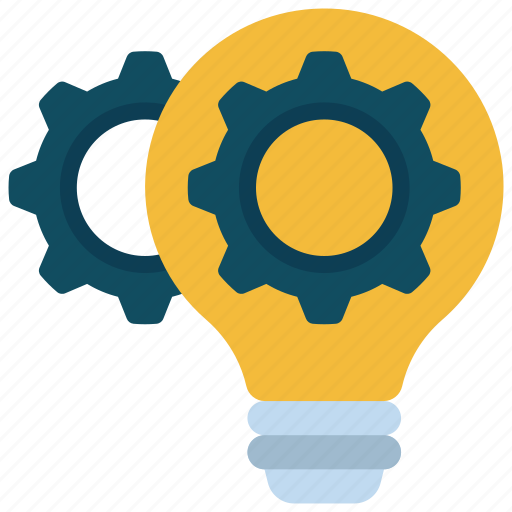 Innovation, lightbulb, innovate, ideas, gear icon - Download on Iconfinder