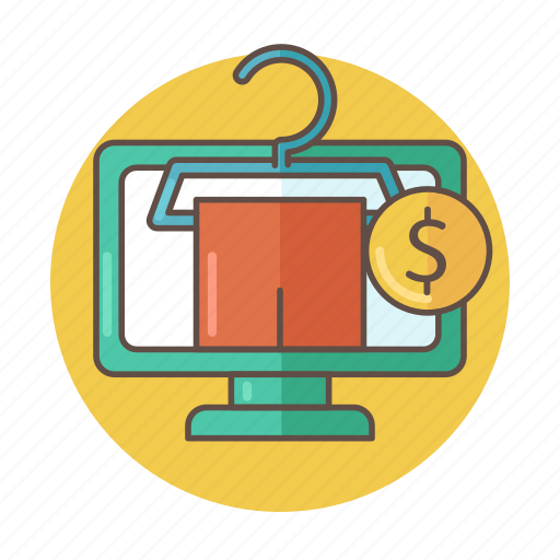 Color, money, online, outlined, product, shop, t-shirt icon - Download on Iconfinder