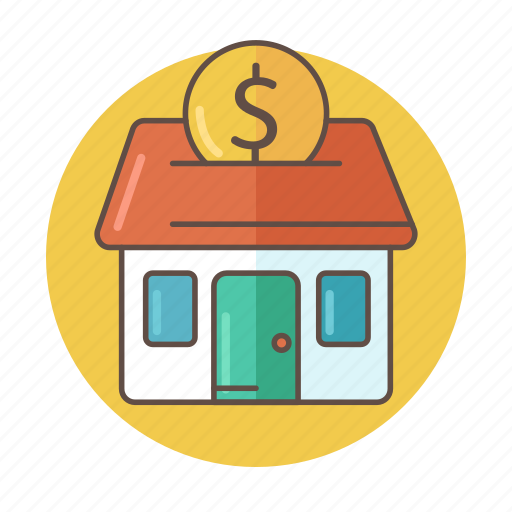 Bank, color, estate, investment, money, outlined, real icon - Download on Iconfinder