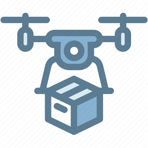 Business, delivery, drone, drone delivery, logistics, package, transport icon - Download on Iconfinder