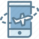 airplane, business, logistics, place, travel, travel booking on mobile