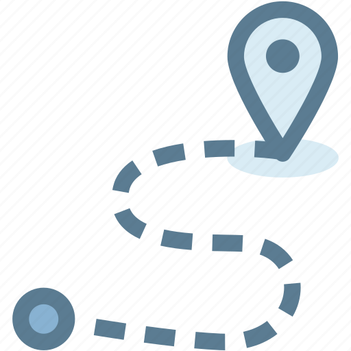 Business, journey, location, logistics, path, pin, route icon - Download on Iconfinder