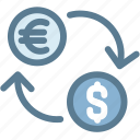 business, currency exchange rates, dollar, euro, exchange, logistics, money