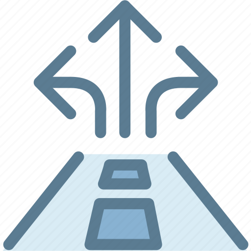 Business, directions, logistics, position, road sign, three way, traffic icon - Download on Iconfinder