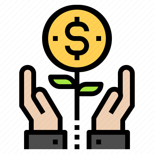 Growth, money, hand, plant, coin, business, payment icon - Download on Iconfinder