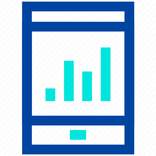 Analytics, business, data, info graphic, mobile, mobile graph icon - Download on Iconfinder