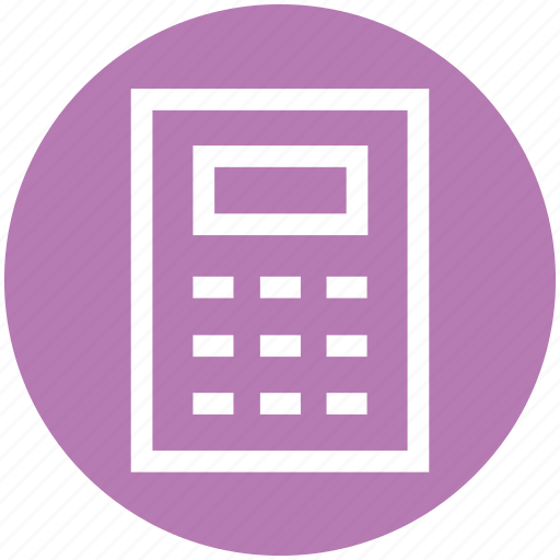 Calculation, calculator, counting, machine, math icon - Download on Iconfinder