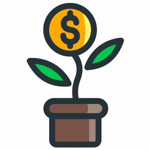 Business, coin, finance, plant icon - Download on Iconfinder