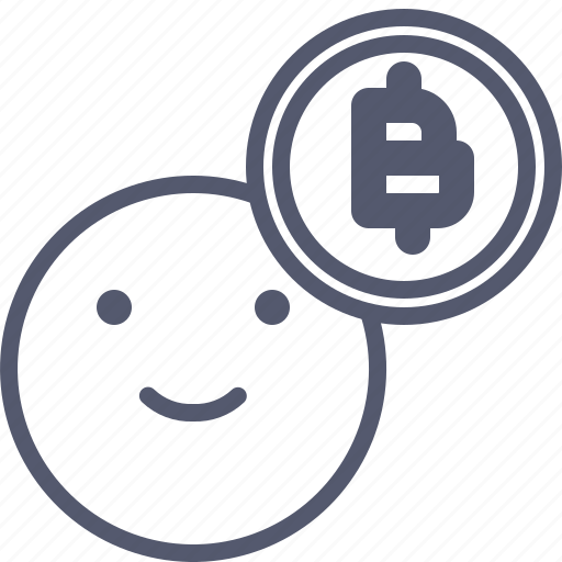 Bitcoin, coin, crypto, face, happy, smile icon - Download on Iconfinder