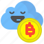 bitcoin, cloud, crypto, safe, save, upload 