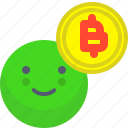 bitcoin, coin, crypto, face, happy, smile