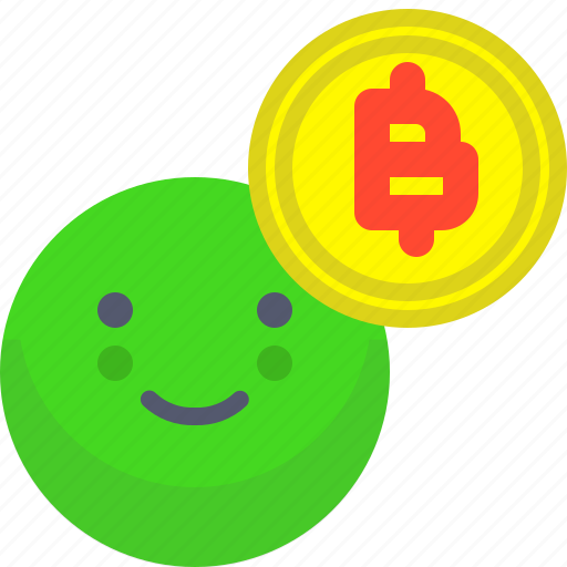 Bitcoin, coin, crypto, face, happy, smile icon - Download on Iconfinder