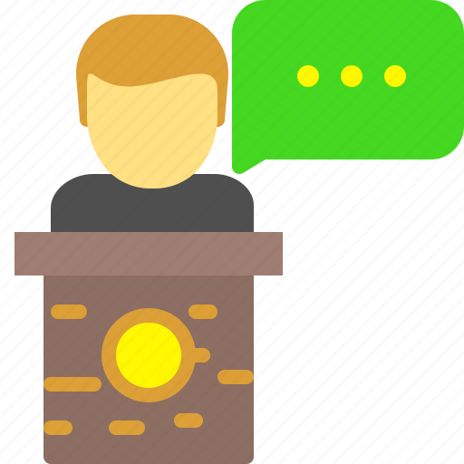 Chat, conference, message, speaker, teach icon - Download on Iconfinder