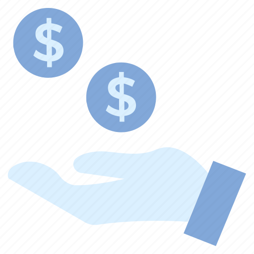 Business, business & finance, dollar coins, donation, hand, money icon - Download on Iconfinder