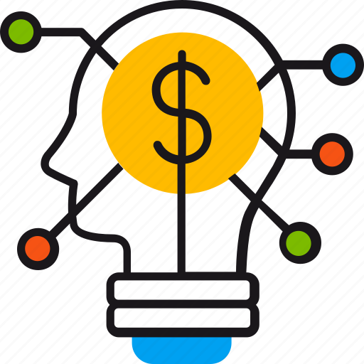 Brainstorm, dollar, head, idea, money, cash, coin icon - Download on Iconfinder