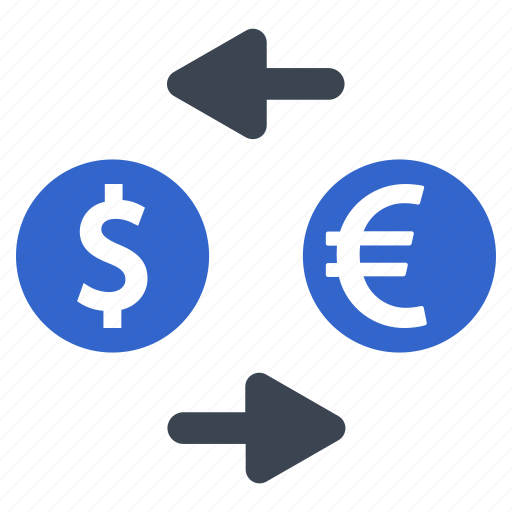 Dollar, euro, exchange rate, money transaction, money transfer icon - Download on Iconfinder