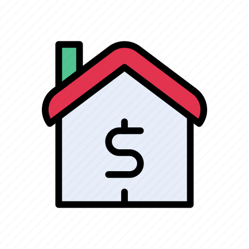 Bank, dollar, finance, house, money icon - Download on Iconfinder