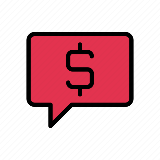 Dollar, finance, message, notification, pay icon - Download on Iconfinder