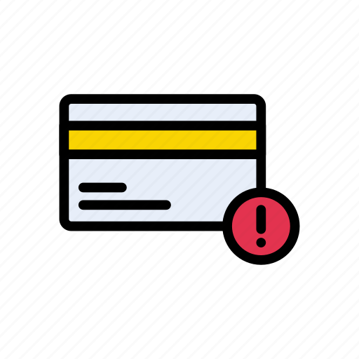Card, debit, error, pay, warning icon - Download on Iconfinder