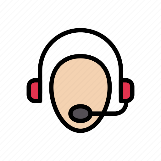 Audio, face, headset, services, support icon - Download on Iconfinder