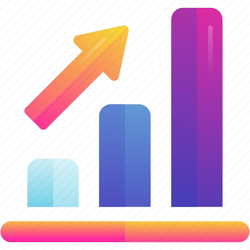 Arrow, bar, chart, growth icon - Download on Iconfinder