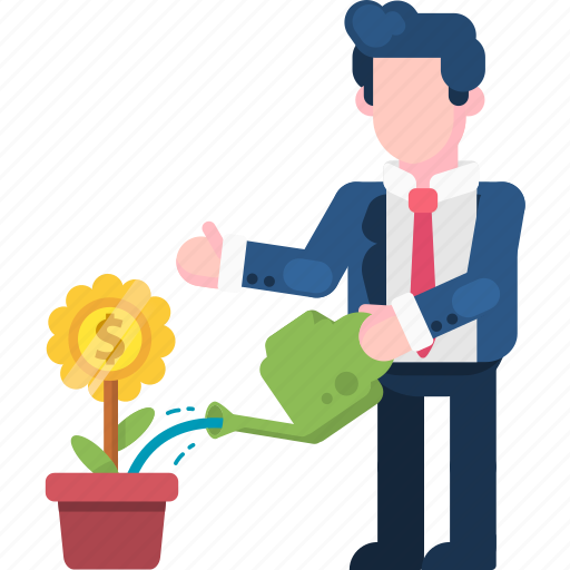 Business, finance, flower, grow, growth, money, plant icon - Download on Iconfinder