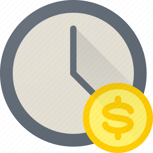 Money, time, business, clock, coin, dollar icon - Download on Iconfinder